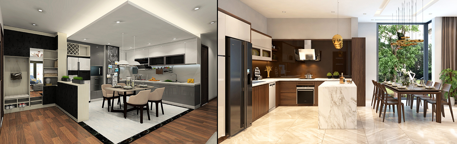 1 Số Ý Tưởng Trang Trí Nhà Bếp Độc Đáo 18 Không Gian Mở Kết Hợp