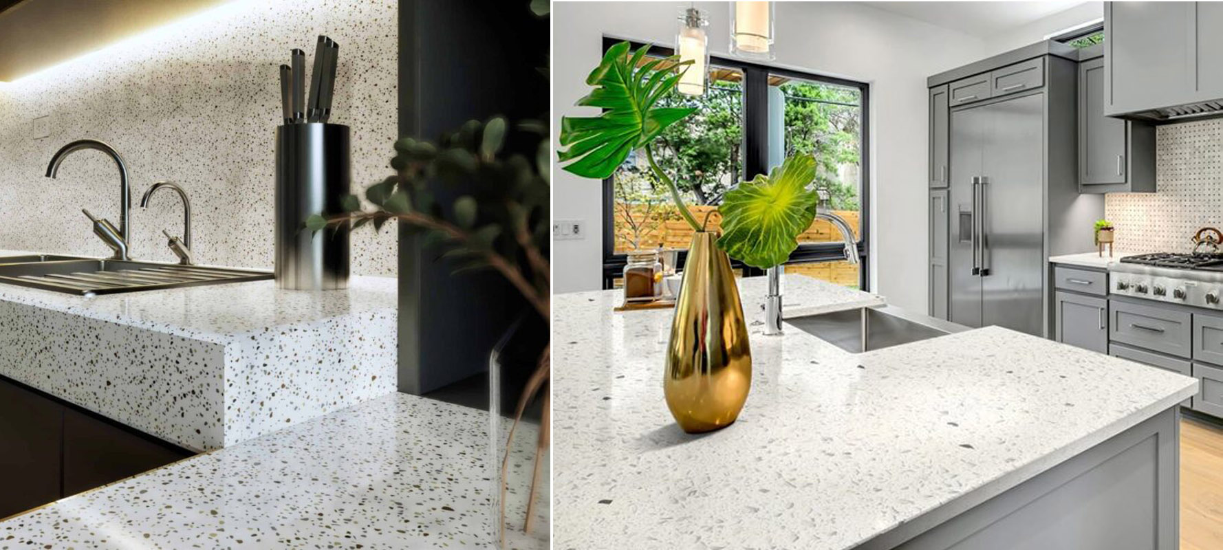 1 Số Ý Tưởng Trang Trí Nhà Bếp Độc Đáo 13 Mặt bếp đá tự nhiên