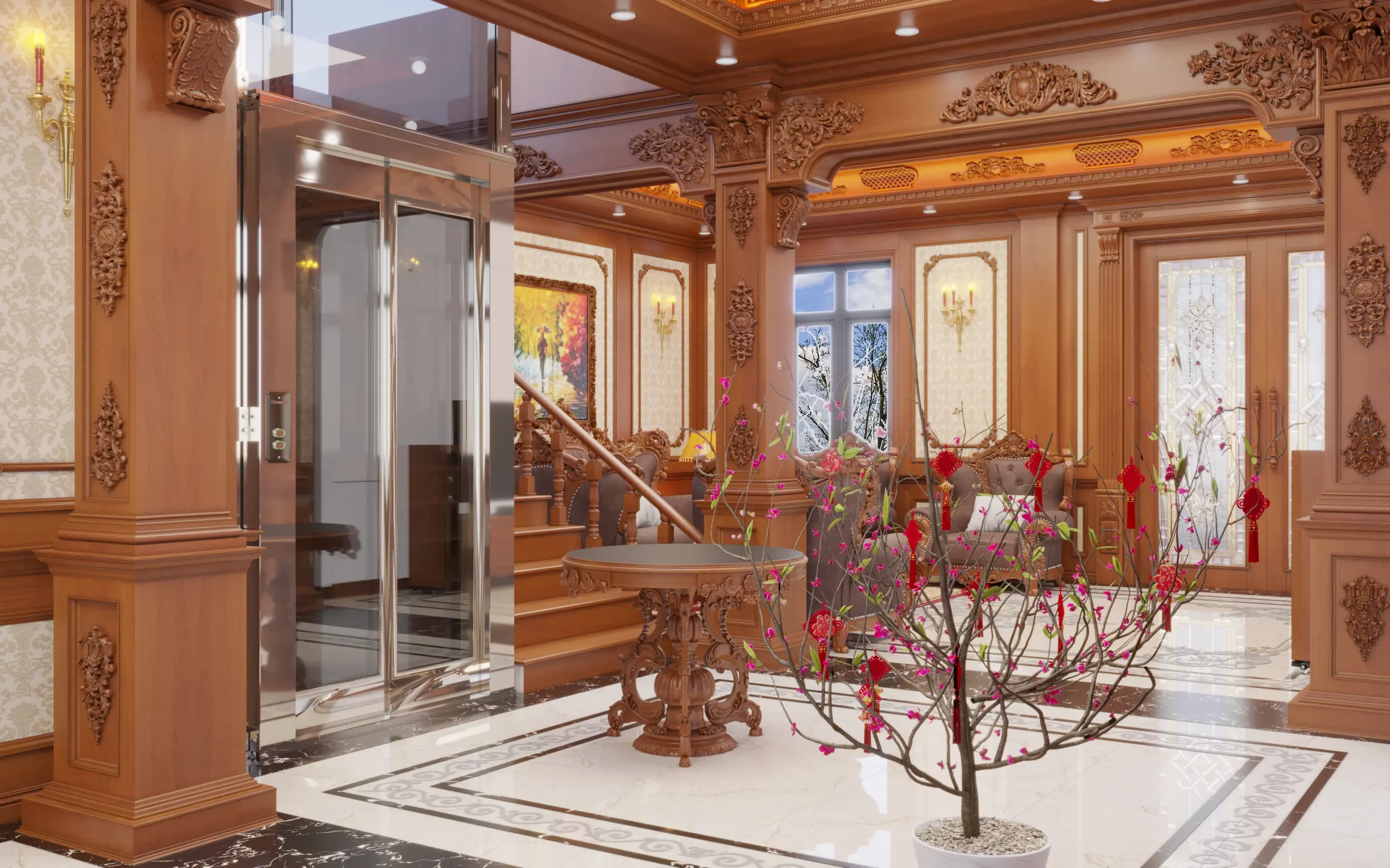 Nội Thất Biệt Thự Tân Cổ Điển – Vẻ Đẹp Đẳng Cấp 6 Nội Thất Biệt Thự Tân Cổ Điển